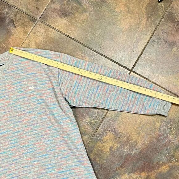 Southern Marsh Multicolored Strips Gray Seawash Rally Sweatshirt Medium - Picture 8 of 11